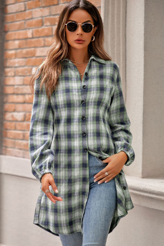 Plaid Tie Front Mini Shirt Dress apparel & accessories