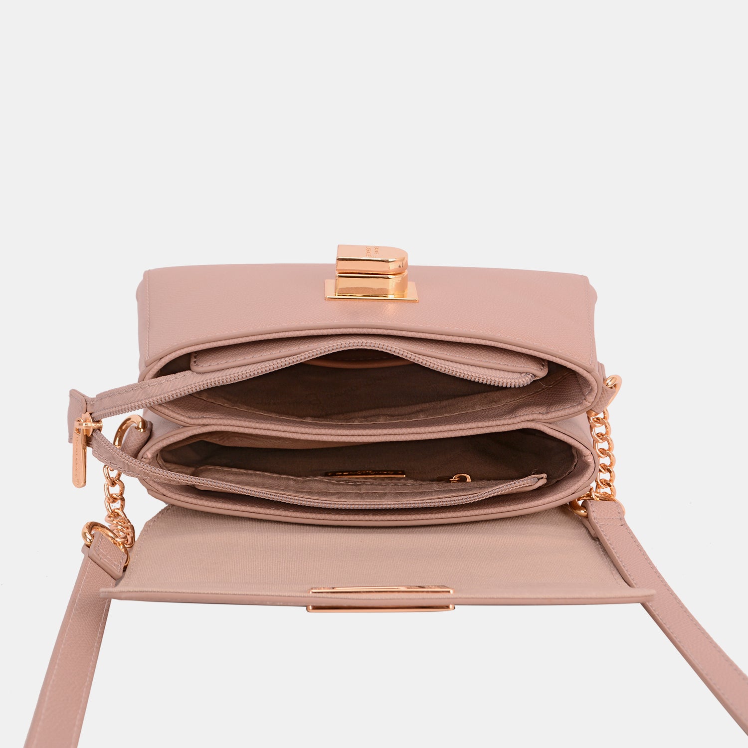 David Jones PU Leather Crossbody Bag apparel & accessories