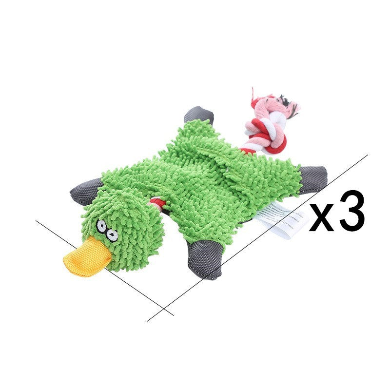 Pet Toy Donkey Shape Corduroy Chew Toy For Dogs Puppy Squeaker Squeaky Plush Bone Molar Dog Toy Pet Training Dog Dog Toys