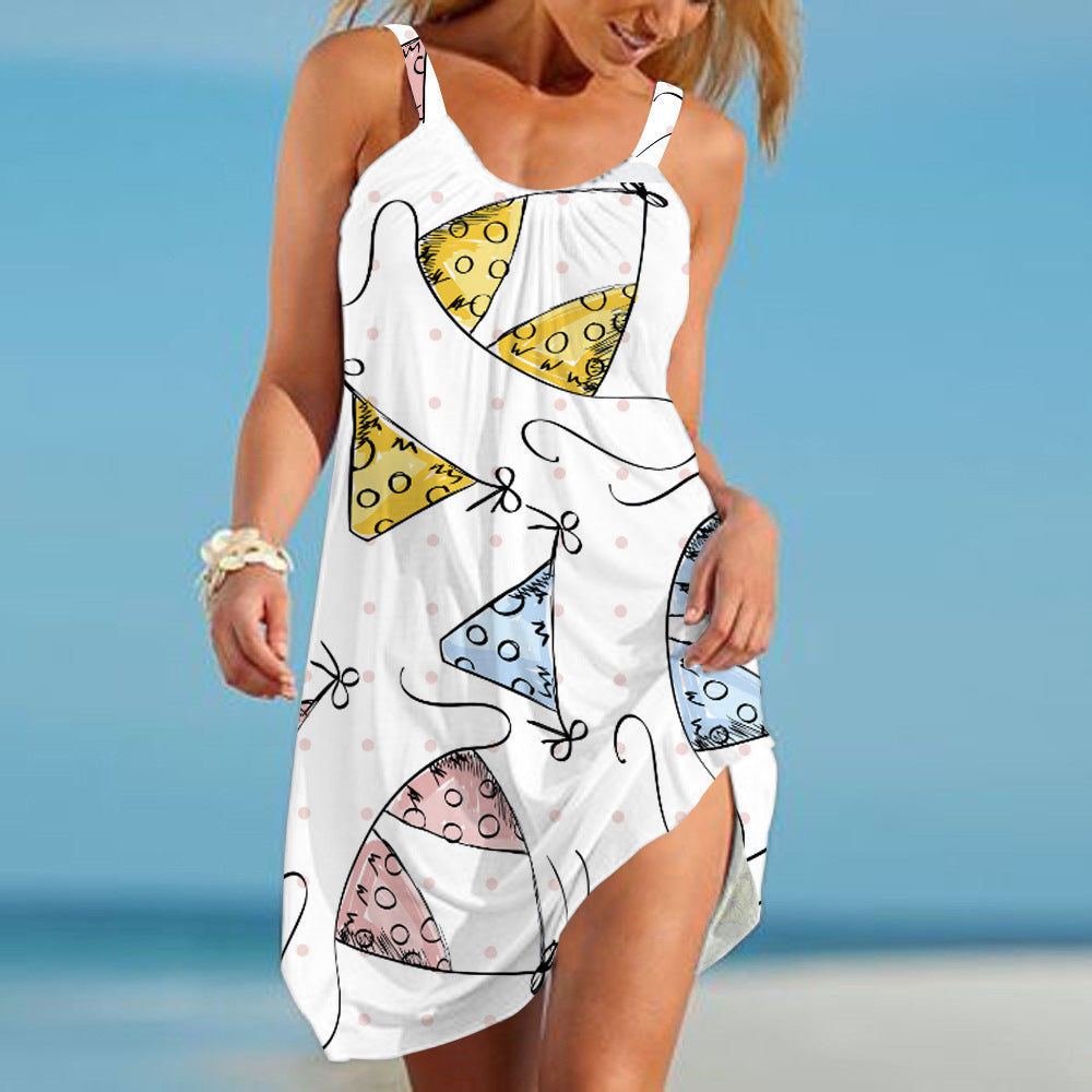 Urban Leisure Marine Elements Printing Slip Dress Dresses & Tops