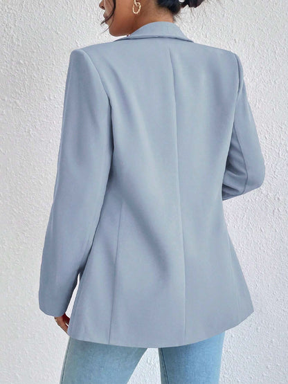 Shawl Collar Long Sleeve Blazer Accessories for women