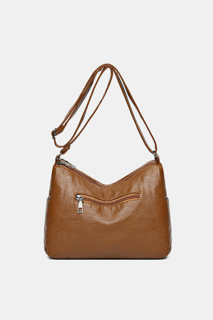 PU Leather Adjustable Strap Shoulder Bag apparel & accessories