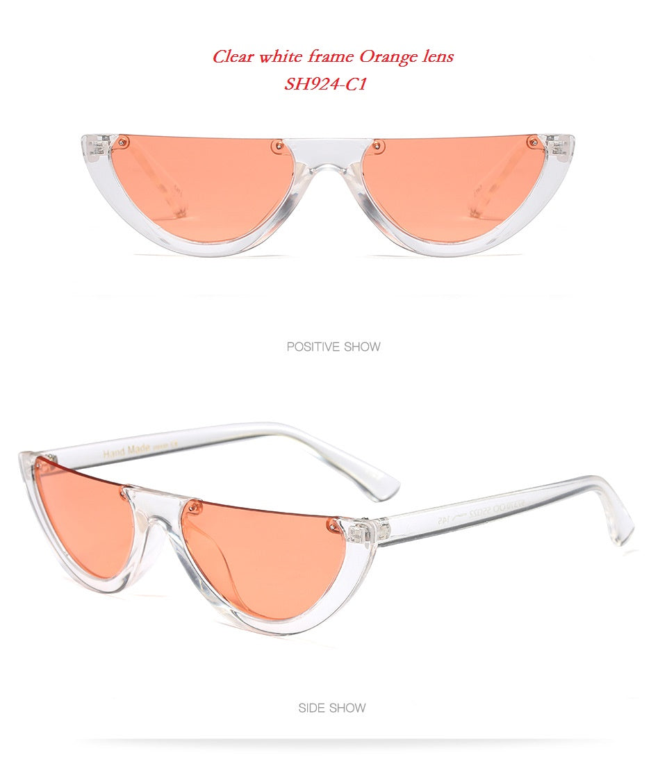 SOLO TU Fashion Trend Semi-Rimless Women Men Sun Glasses apparel & accessories