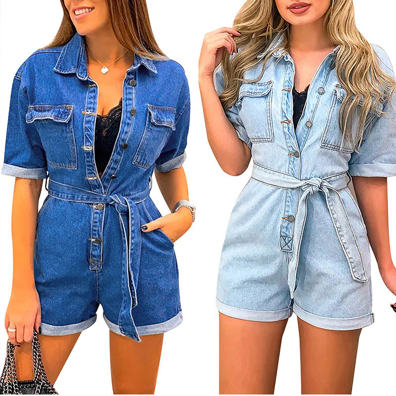 Women's denim jumpsuit apparel & accessories