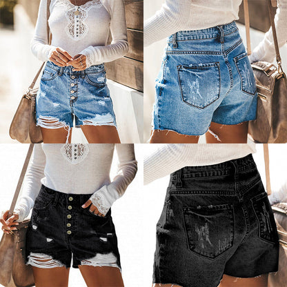 Denim shorts with full spray apparels & accessories