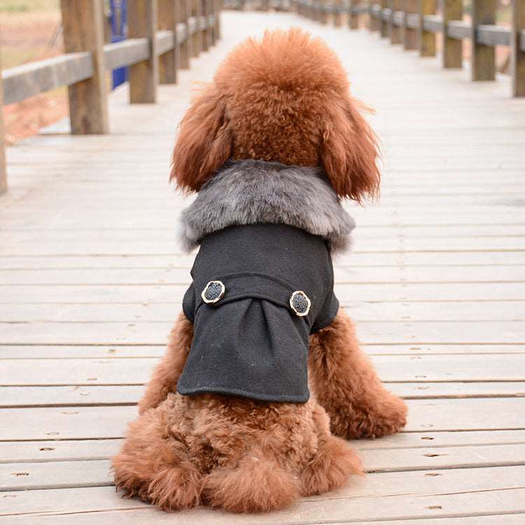 Pet Solid Color Autumn Winter Coat pet cloths