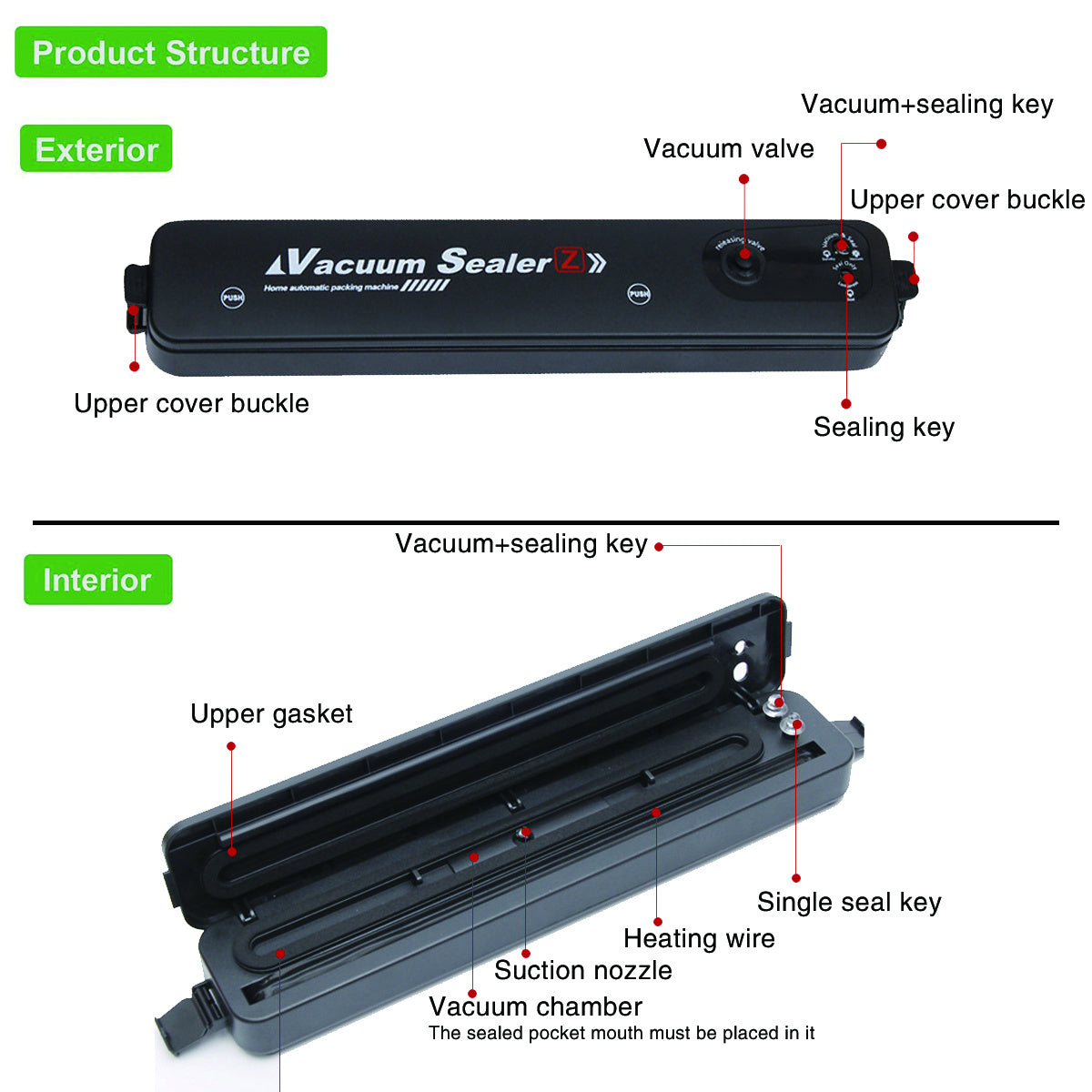 Vacuum packaging machine automatic sealing machine Gadgets