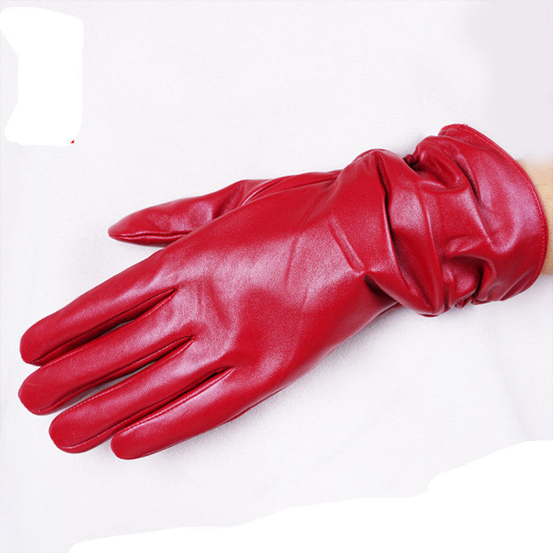 Women Winter Leather Gloves apparels & accessories