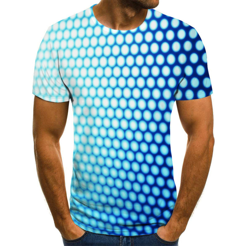 Men's T-shirt summer casual top D printing t-shirt men's T-Shirts & hoodies