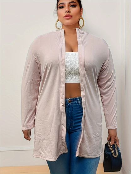 Women's Coat Idle Style Loose Plus Size Solid Color Cardigan Women's Clothes apparels & accessories