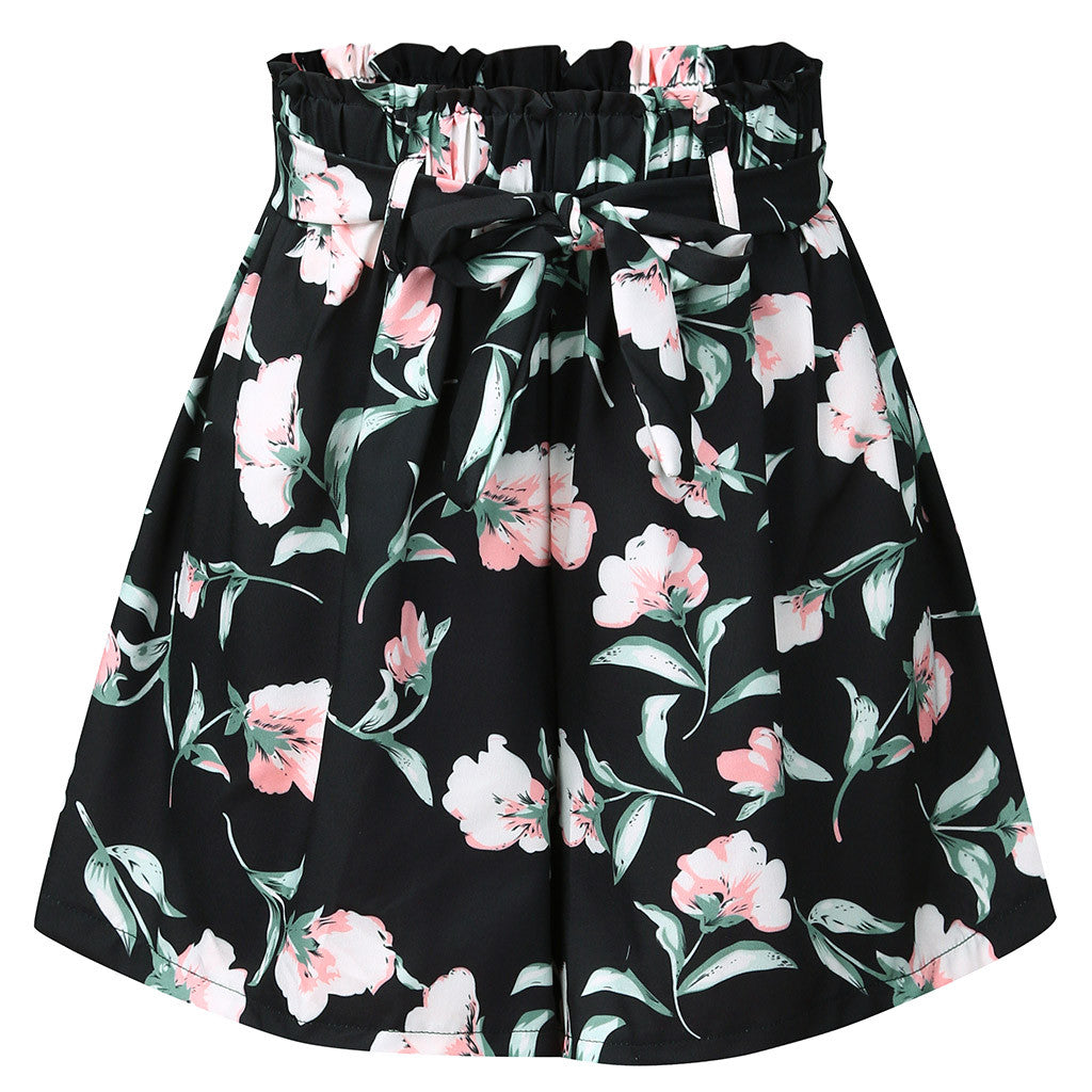 Women's printed wide-leg shorts apparel & accessories