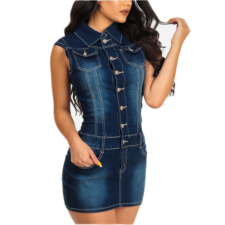 Women Denim dress apparel & accessories