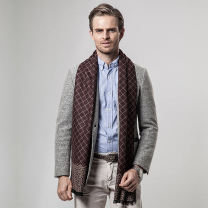 Ethnic classic plaid casual warm scarf Men's Scarves