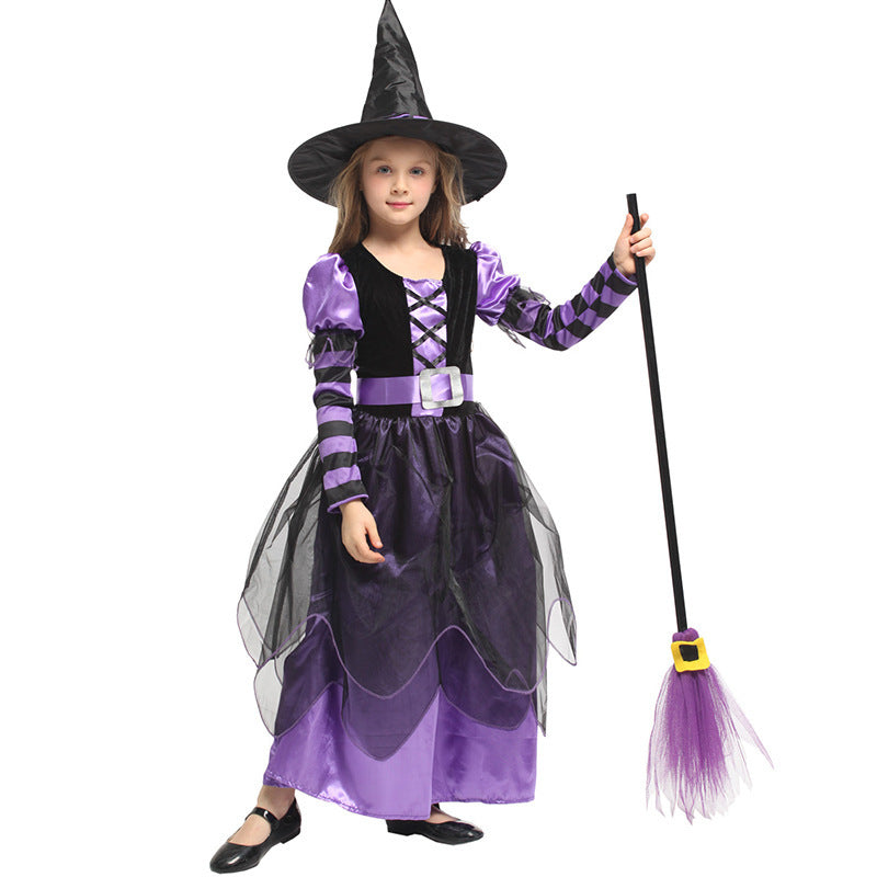 Children's magic witch costume halloween