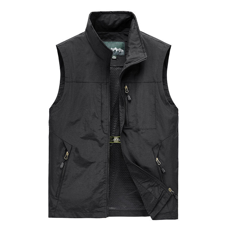 Men's Thin Fishing Mountaineering Photography Waistcoat Vest men's clothing