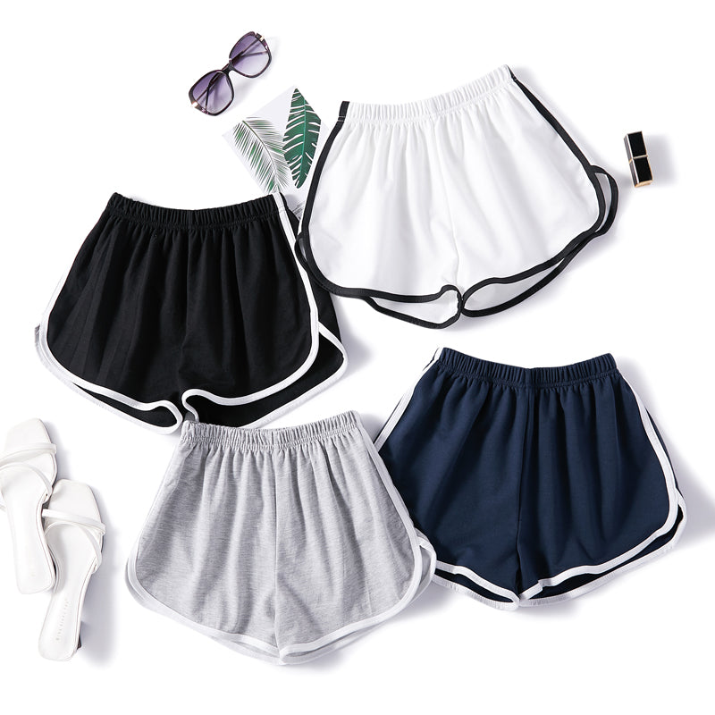 High waist three-quarter sports shorts apparel & accessories