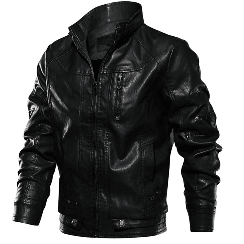 Vintage leatherback coat for motorcyclists men's clothing