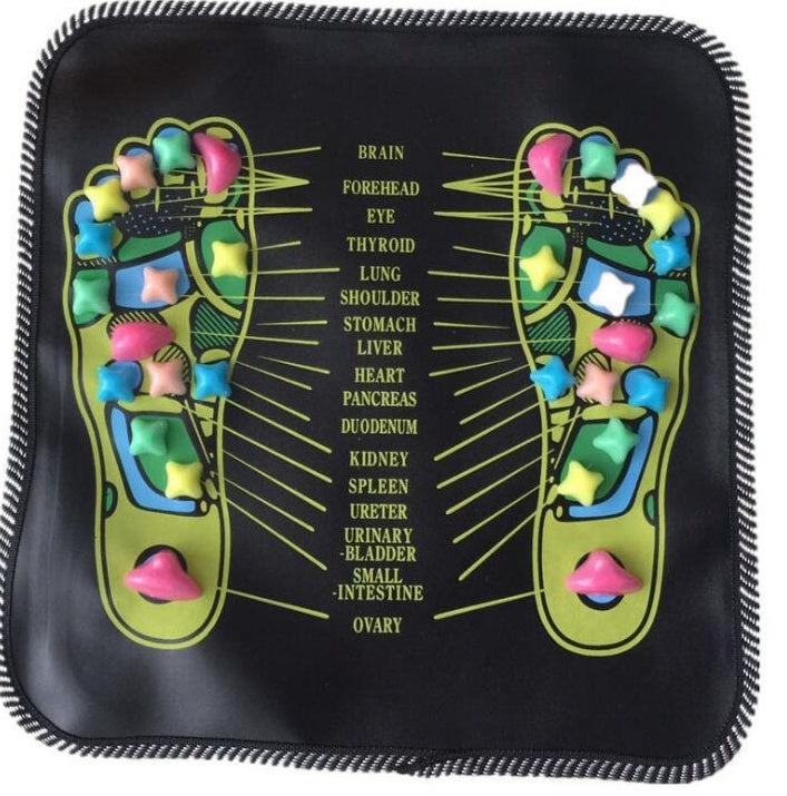 Reflexology Foot Massage Pad Cobblestone Walk Massager Mat Pain Relief Health Care Acupressure Mat fitness & sports