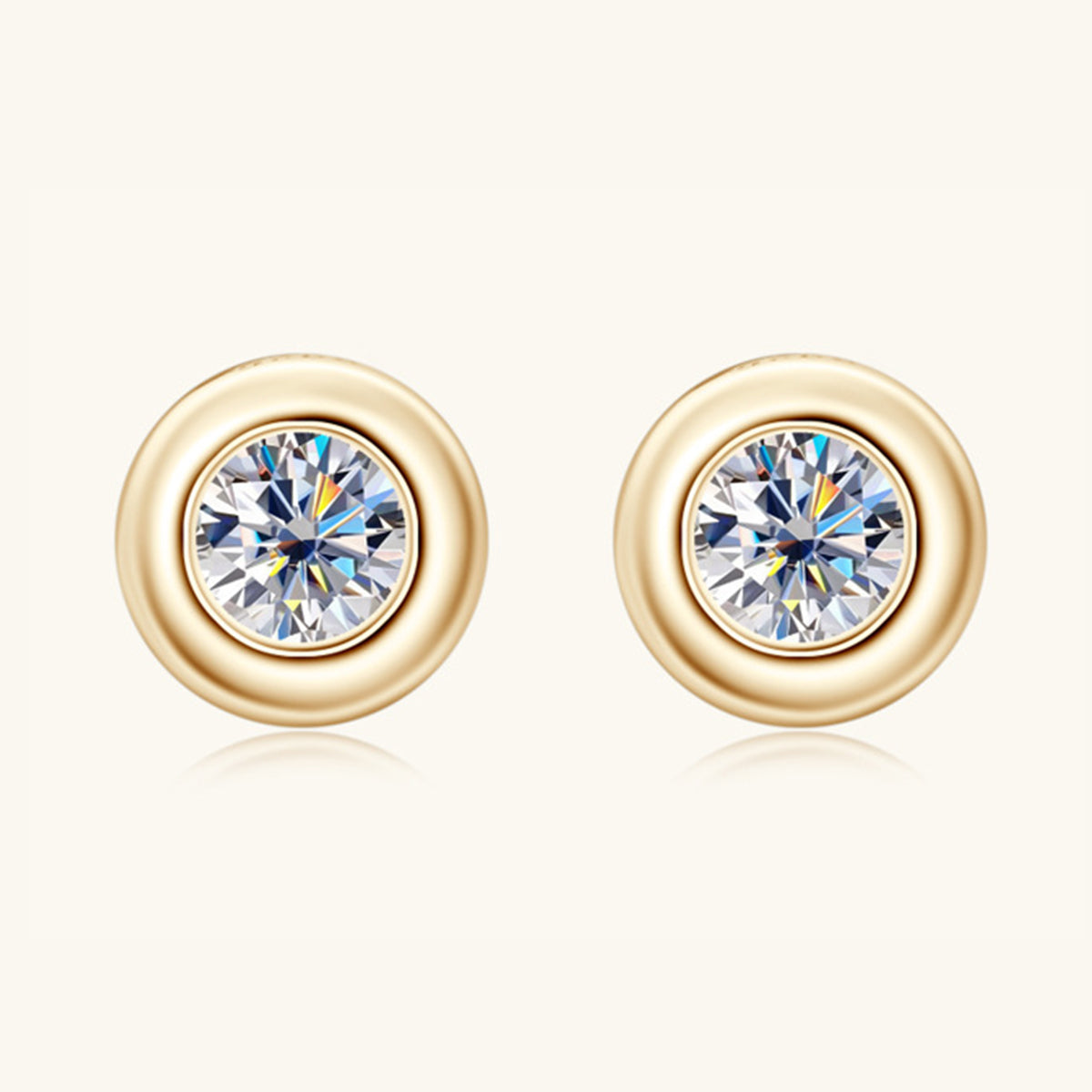 Moissanite 925 Sterling Silver Stud Earrings apparel & accessories