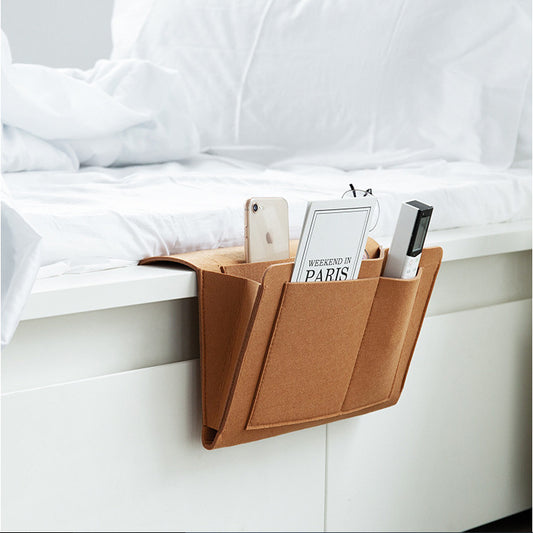 Felt Bedside Storage Bag Student Dormitory Bedside Remote Control Book Storage HOME