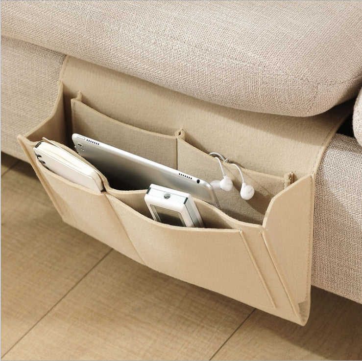 Felt Bedside Storage Bag Student Dormitory Bedside Remote Control Book Storage HOME