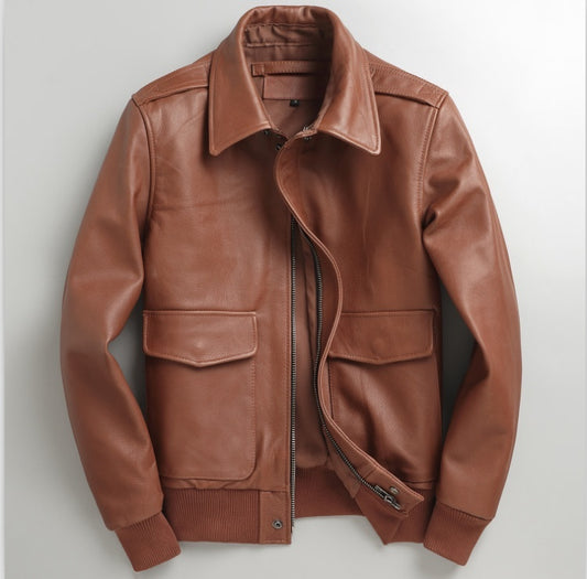 Genuine Leather Men's Casual Jacket men's clothing