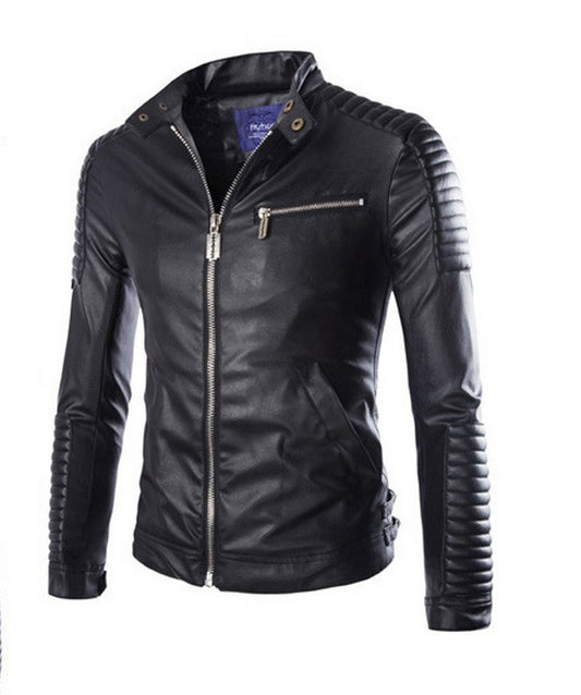 Jacket Motorcycle Leather Jacket men's clothing