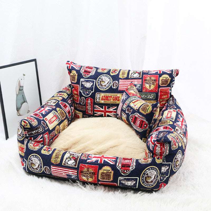 Pet Supplies Autumn And Winter Sofa bed Pet bed