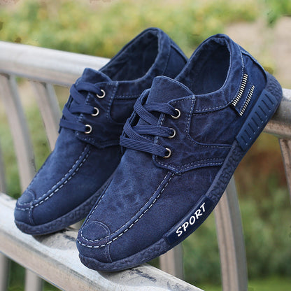 Men's Canvas Shoes Washed Denim Shoes Board Shoes apparel & accessories