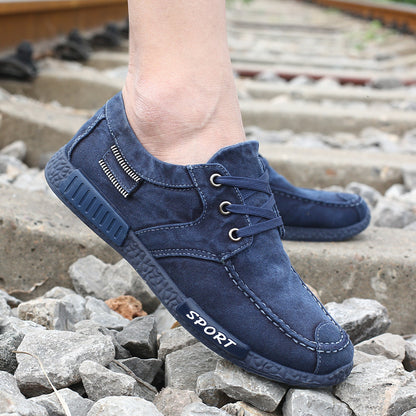 Men's Canvas Shoes Washed Denim Shoes Board Shoes apparel & accessories