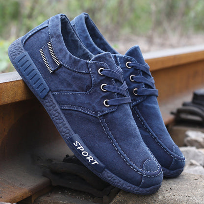 Men's Canvas Shoes Washed Denim Shoes Board Shoes apparel & accessories