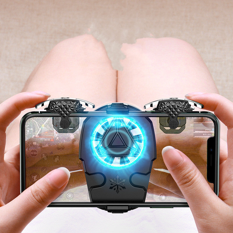 Multi-function Mobile Phone USB Game Cooler System Cooling Fan Gamepad Holder Stand Radiator Gadgets