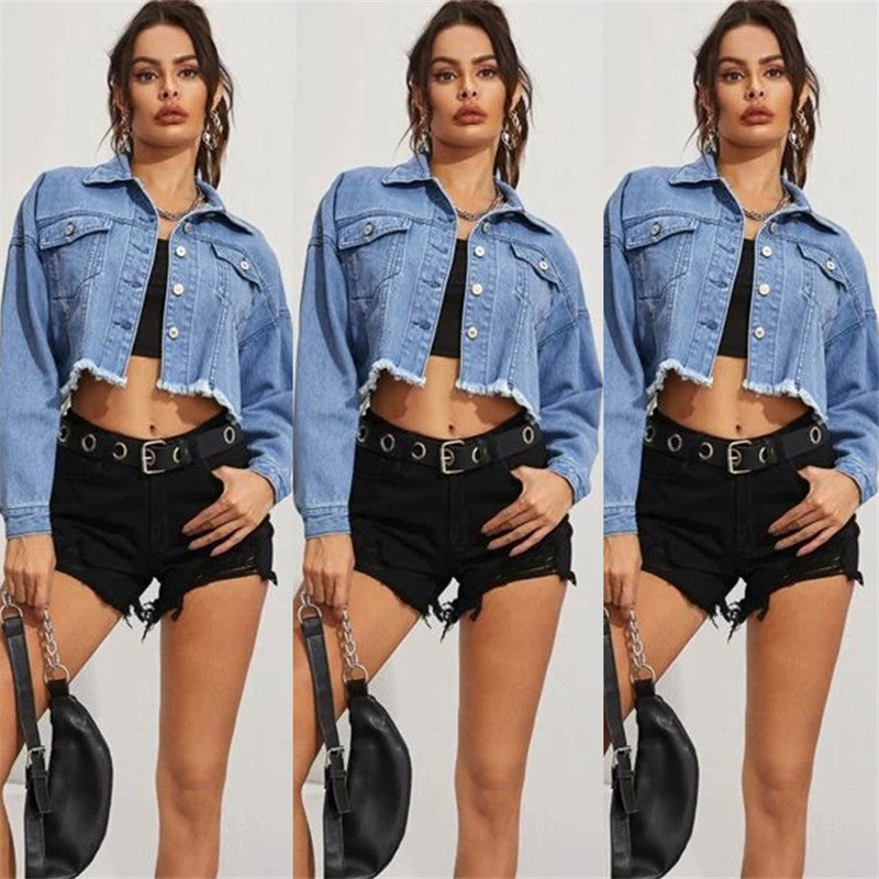 Women's Denim Vest Short Denim Jacket apparel & accessories