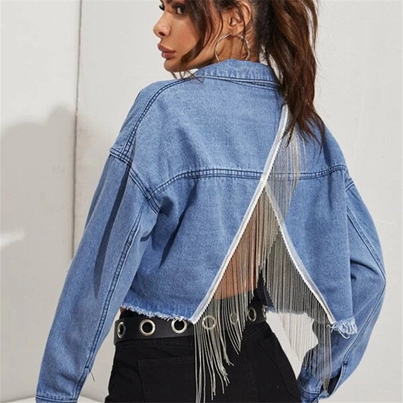 Women's Denim Vest Short Denim Jacket apparel & accessories