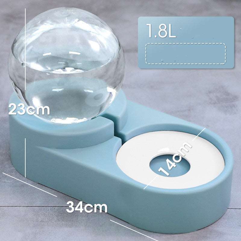 Cat Food Automatic Feeder 1.8L Water Drinking Bowl Pet feeder