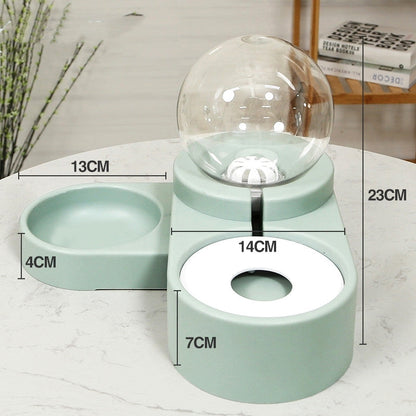 Cat Food Automatic Feeder 1.8L Water Drinking Bowl Pet feeder