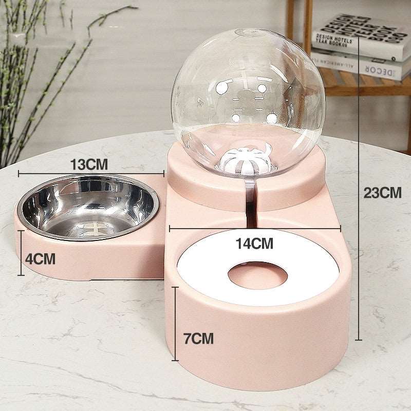 Cat Food Automatic Feeder 1.8L Water Drinking Bowl Pet feeder