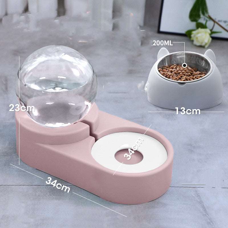 Cat Food Automatic Feeder 1.8L Water Drinking Bowl Pet feeder