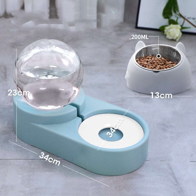 Cat Food Automatic Feeder 1.8L Water Drinking Bowl Pet feeder