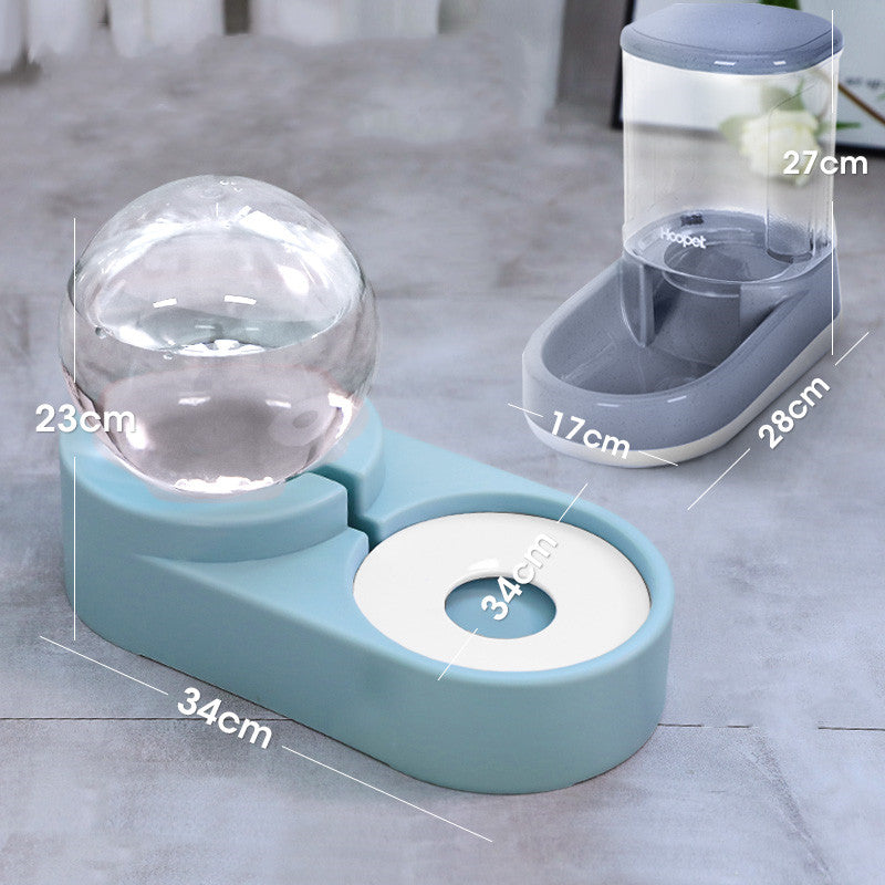 Cat Food Automatic Feeder 1.8L Water Drinking Bowl Pet feeder