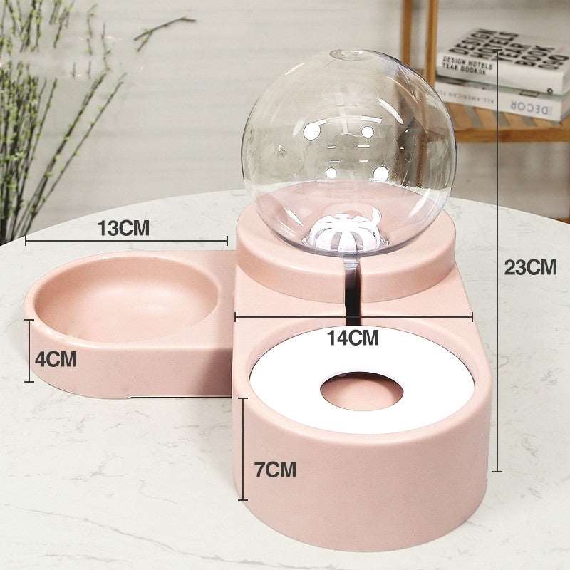 Cat Food Automatic Feeder 1.8L Water Drinking Bowl Pet feeder