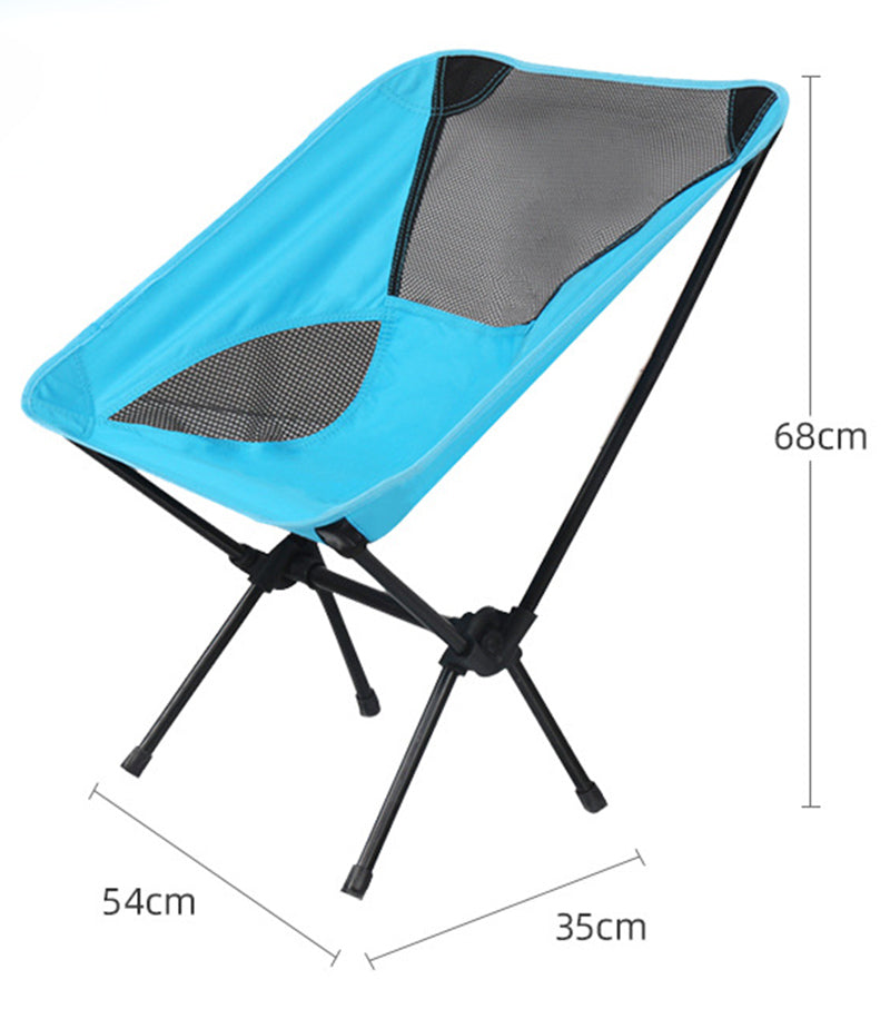 Ultralight Outdoor Folding Camping Chair Picnic Foldable Hiking Leisure Travel Beach Backpack Moon Chair Portable Fishing Chair 0