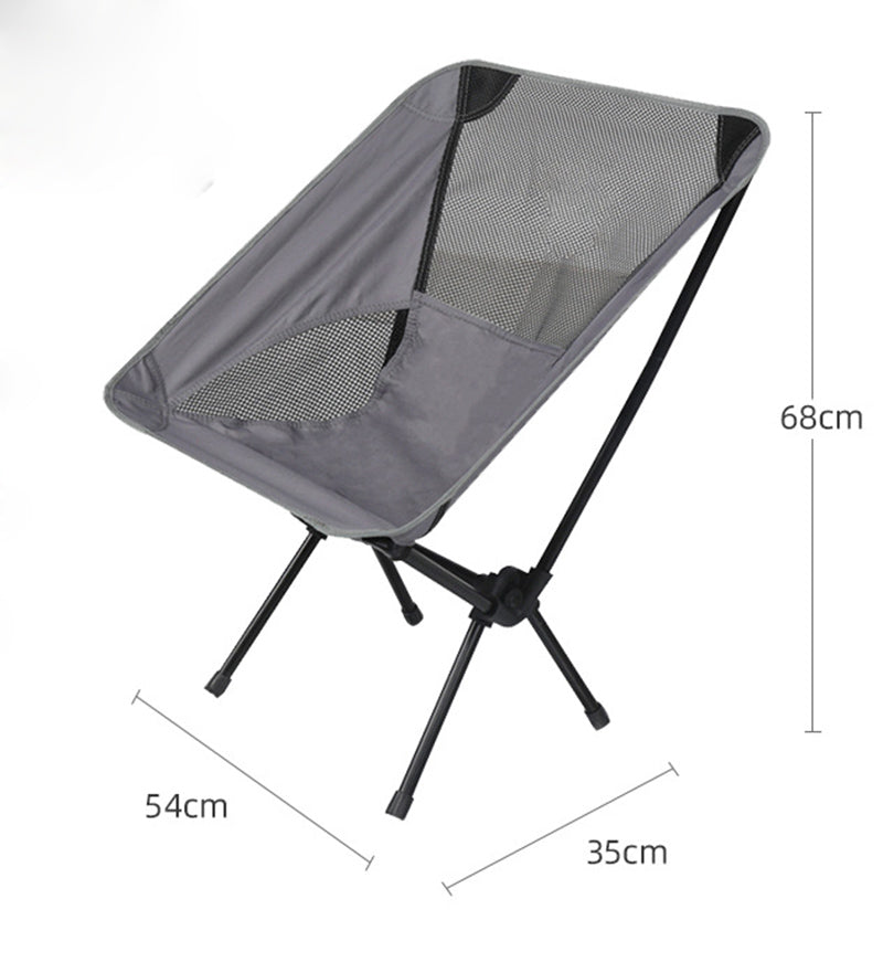 Ultralight Outdoor Folding Camping Chair Picnic Foldable Hiking Leisure Travel Beach Backpack Moon Chair Portable Fishing Chair 0