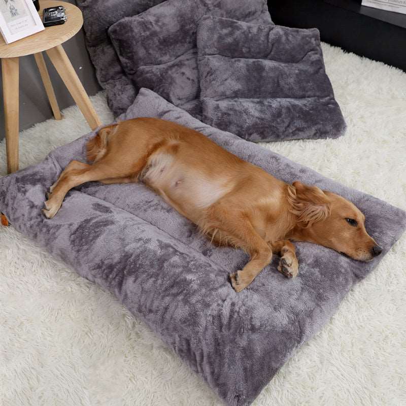 Long Warm Dog Bed Quilted Base Pet bed