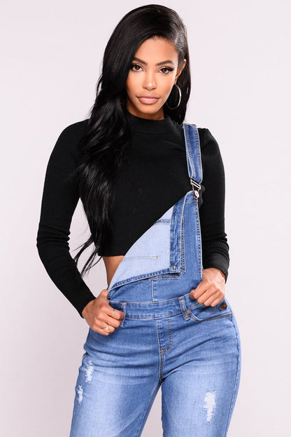 Women's Suspenders Ripped Jeans Trousers apparel & accessories