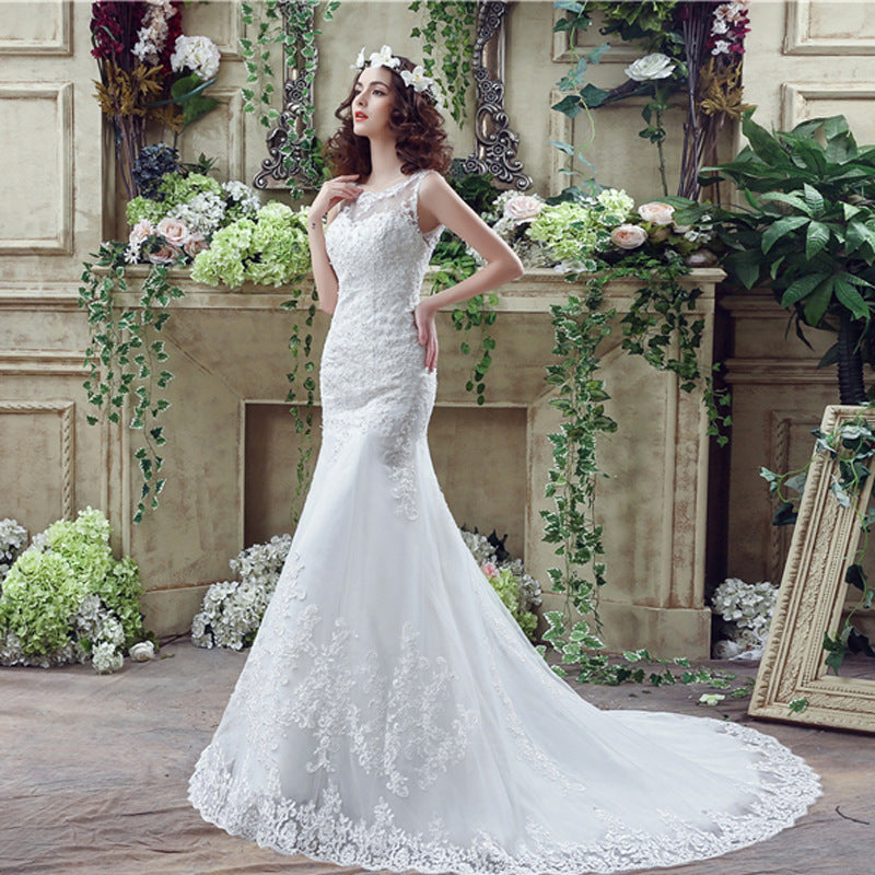 Bride Trailing Wedding Dress sexy Lace Mermaid Wedding DressW apparel & accessories