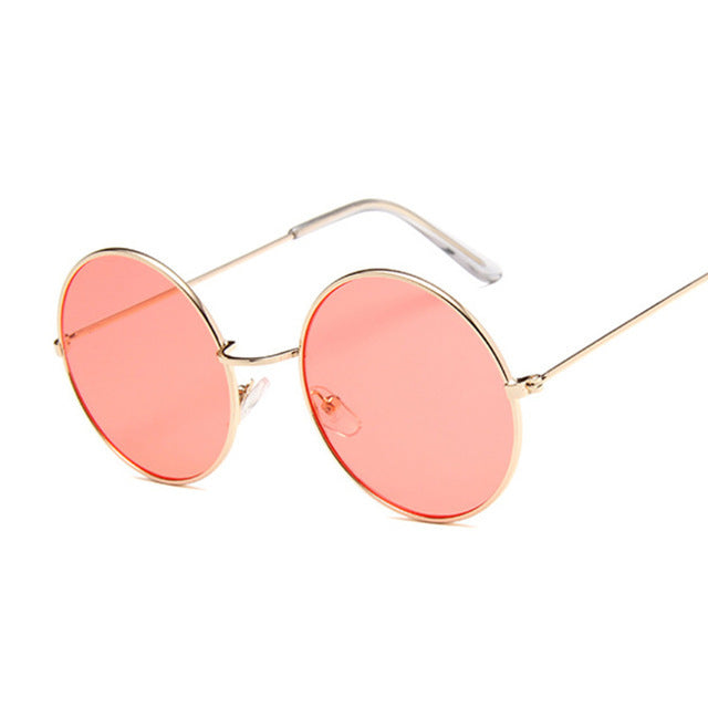 Retro Round Pink Sunglasses Women Sun Glasses For Women pink apparel & accessories