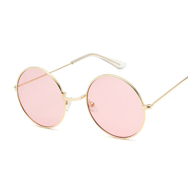 Retro Round Pink Sunglasses Women Sun Glasses For Women pink apparel & accessories