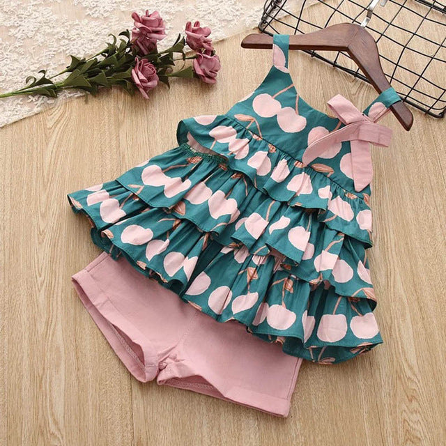 Kids Girls Clothes For Baby Girl Kids T-Shirt Shorts Suit Kids clothes