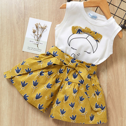 Kids Girls Clothes For Baby Girl Kids T-Shirt Shorts Suit Kids clothes